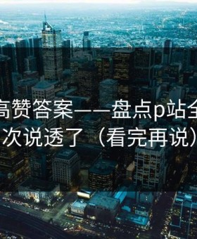 评论区高赞答案——盘点p站全称：这次说透了（看完再说）