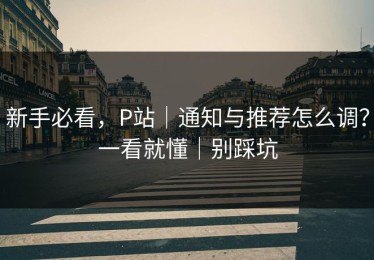 新手必看，P站｜通知与推荐怎么调？一看就懂｜别踩坑