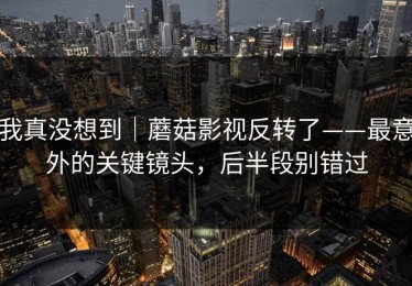 我真没想到｜蘑菇影视反转了——最意外的关键镜头，后半段别错过