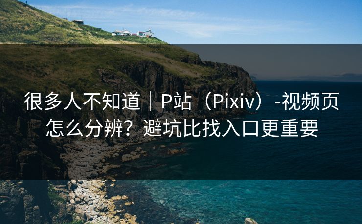 很多人不知道|P站(Pixiv)-视频页怎么分辨?避坑比找入口更重要 很多人不知道|P站(Pixiv)-视频页怎么分辨?避坑比找入口更重要