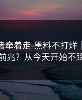 别被情绪牵着走-黑料不打烊｜舆论反转前兆？从今天开始不踩雷