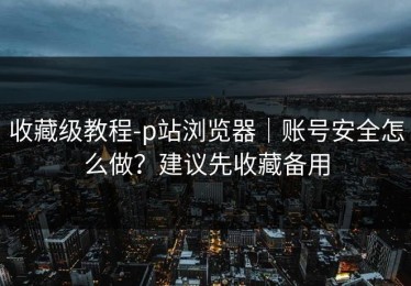 收藏级教程-p站浏览器｜账号安全怎么做？建议先收藏备用