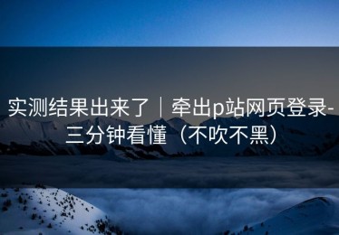 实测结果出来了｜牵出p站网页登录-三分钟看懂（不吹不黑）