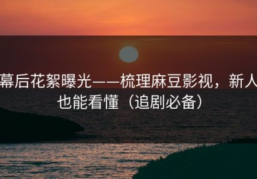 幕后花絮曝光——梳理麻豆影视，新人也能看懂（追剧必备）