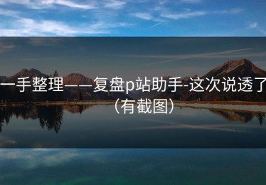 一手整理——复盘p站助手-这次说透了（有截图）