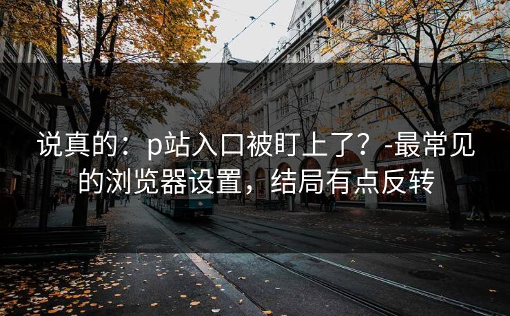 说真的：p站入口被盯上了？-最常见的浏览器设置，结局有点反转